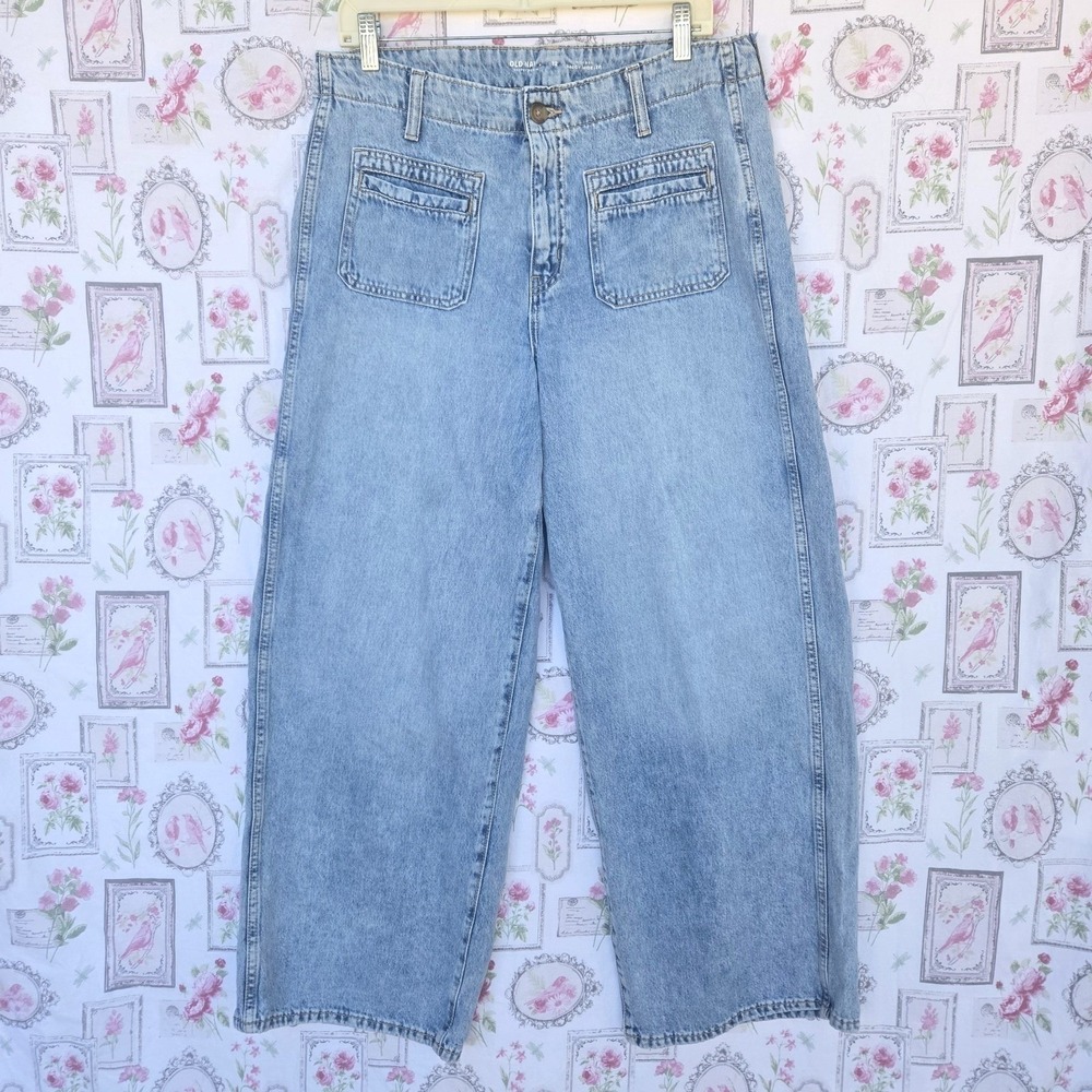 Old Navy Light Wash Wide Leg Jeans